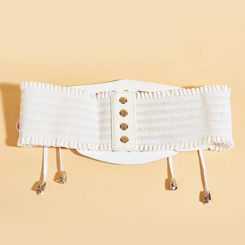 Punk Leather Corset Belt Belts - The Burner Shop
