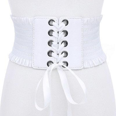 Punk Leather Corset Belt Belts - The Burner Shop