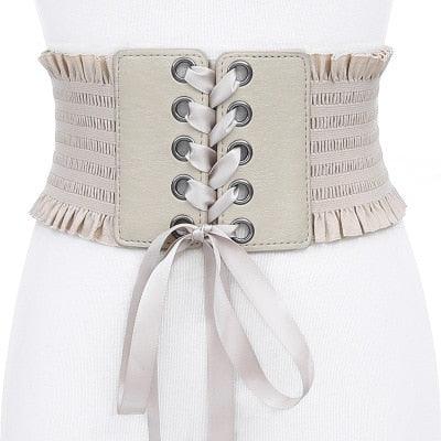 Punk Leather Corset Belt Belts - The Burner Shop