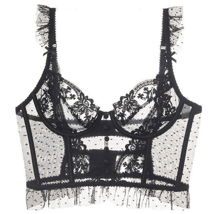 Push-Up Lace Bustier & Panty Bras - The Burner Shop