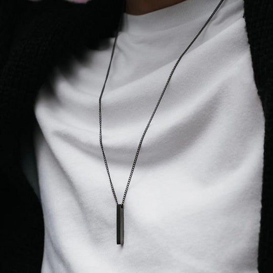 Rectangle Pendant Necklace Necklaces - The Burner Shop