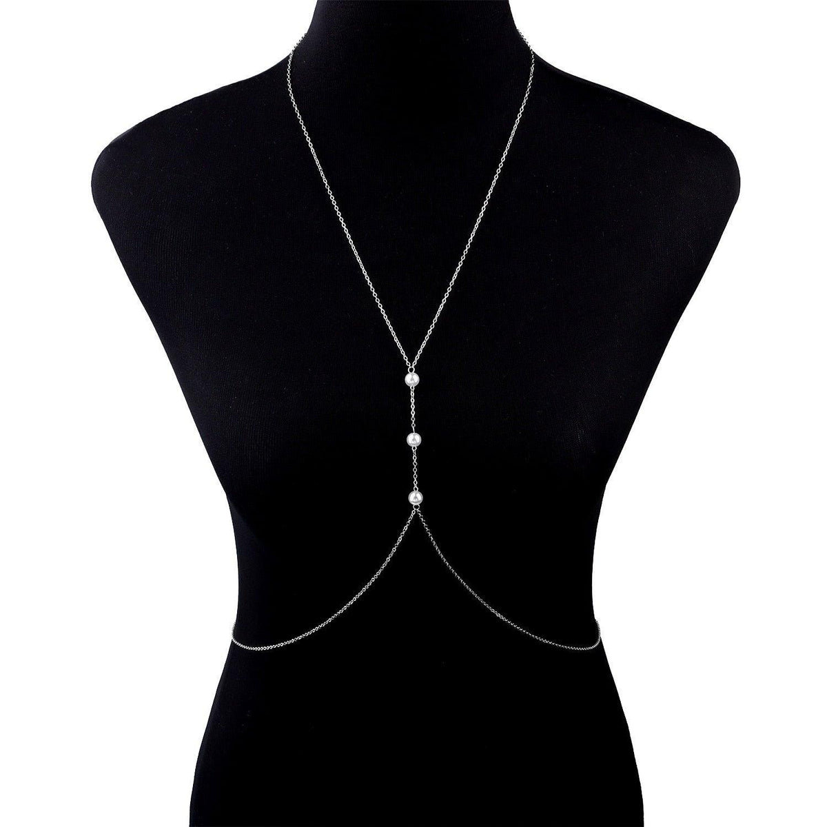 Rhinestones Bra Chain Body Jewelry - The Burner Shop