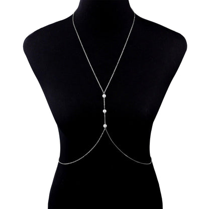 Rhinestones Bra Chain Body Jewelry - The Burner Shop
