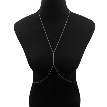 Rhinestones Bra Chain Body Jewelry - The Burner Shop