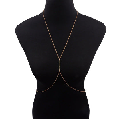 Rhinestones Bra Chain Body Jewelry - The Burner Shop