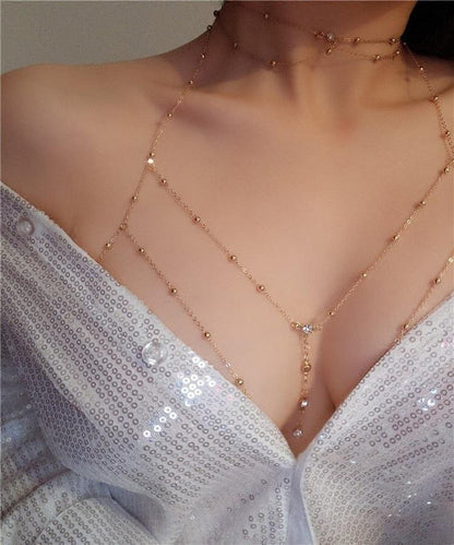 Rhinestones Bra Chain Body Jewelry - The Burner Shop