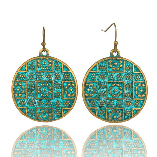 Round Boho Earrings Earrings - The Burner Shop
