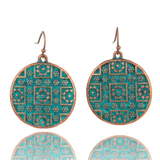 Round Boho Earrings Earrings - The Burner Shop