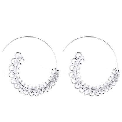 Round Dangler Earrings Earrings - The Burner Shop