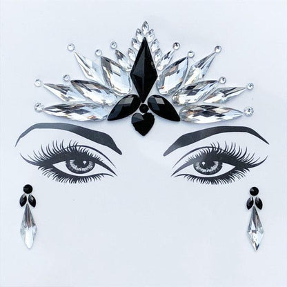 Self-adhesive Rhinestone Face Stickers Face Accessory - The Burner Shop