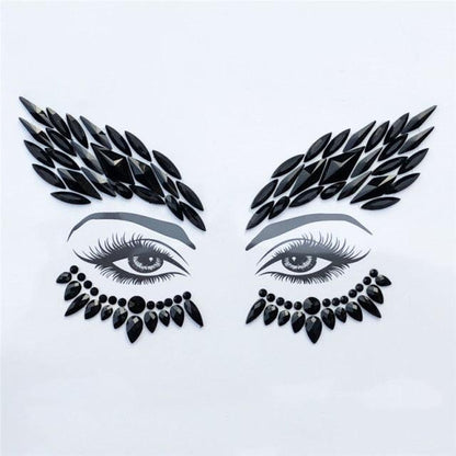 Self-adhesive Rhinestone Face Stickers Face Accessory - The Burner Shop