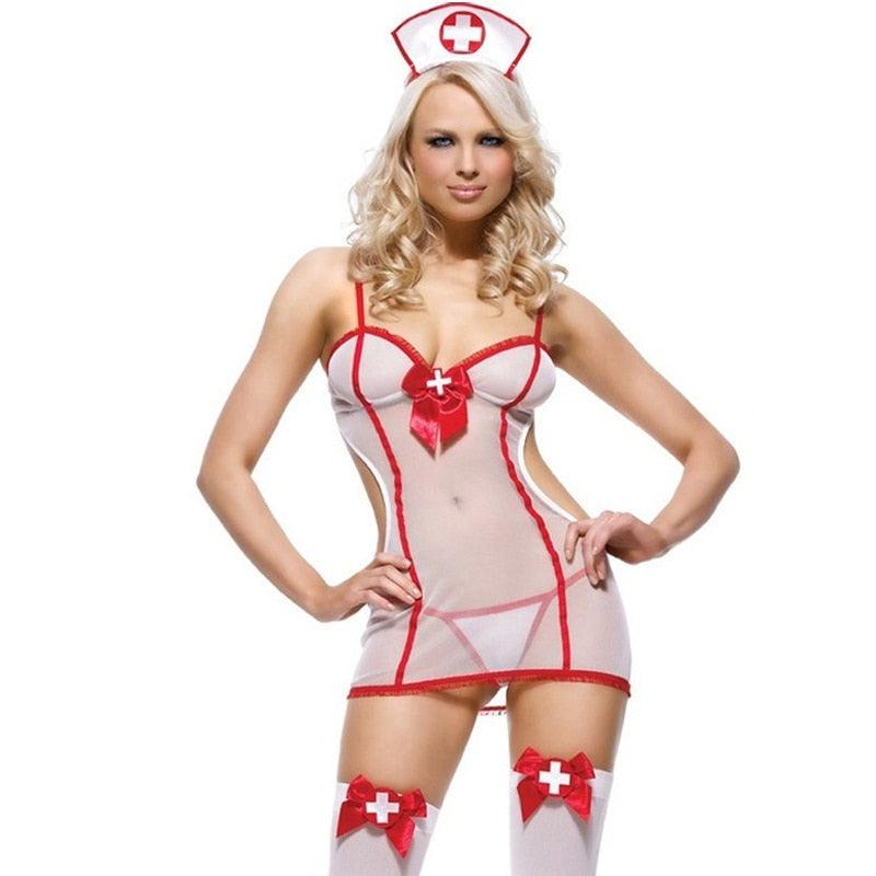 Sexy Nurse Baby Doll Costume Costumes - The Burner Shop