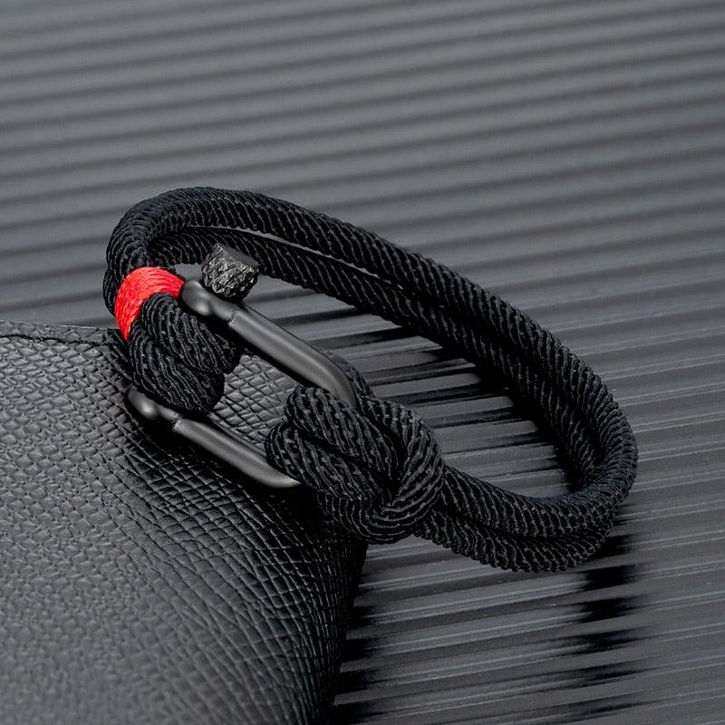 Shackle Clasp Rope Bracelet Bracelets - The Burner Shop