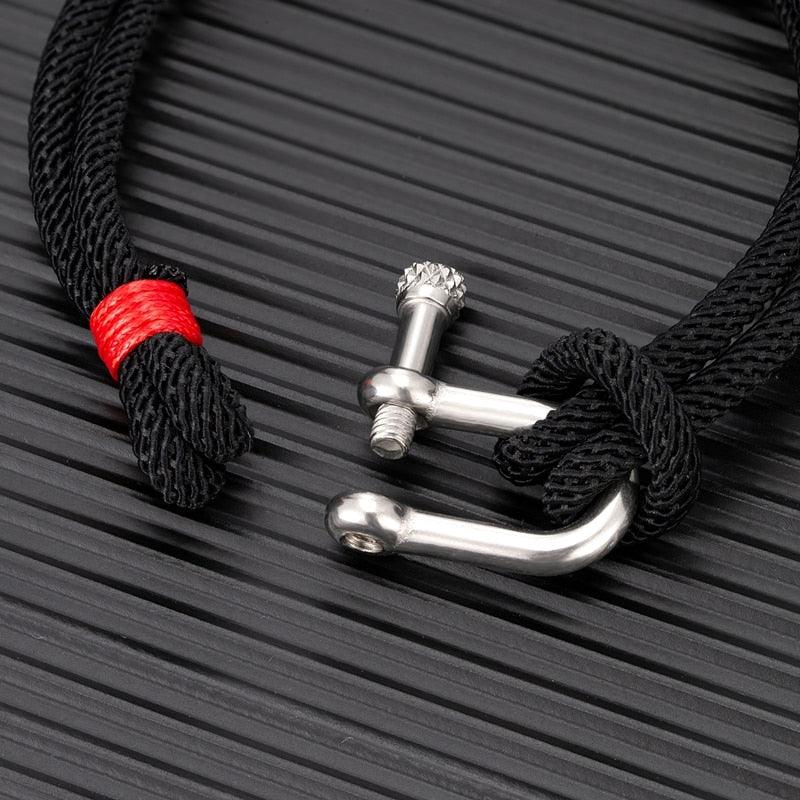 Shackle Clasp Rope Bracelet Bracelets - The Burner Shop