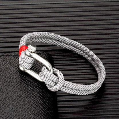 Shackle Clasp Rope Bracelet Bracelets - The Burner Shop