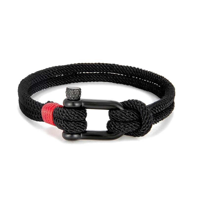 Shackle Clasp Rope Bracelet Bracelets - The Burner Shop
