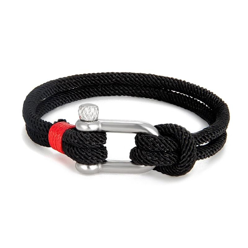 Shackle Clasp Rope Bracelet Bracelets - The Burner Shop