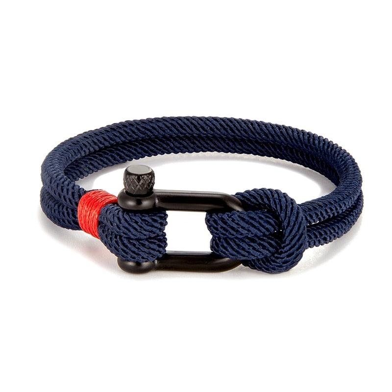 Shackle Clasp Rope Bracelet Bracelets - The Burner Shop