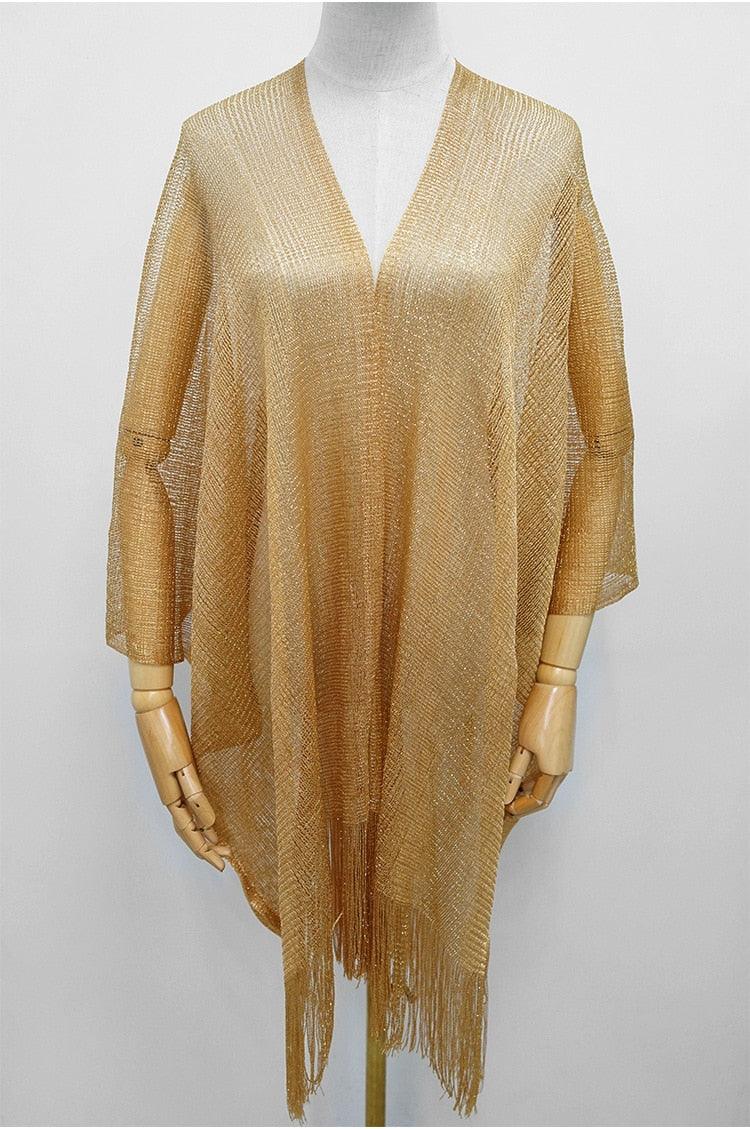Shining Cover Up with Tassel Cover Ups - The Burner Shop