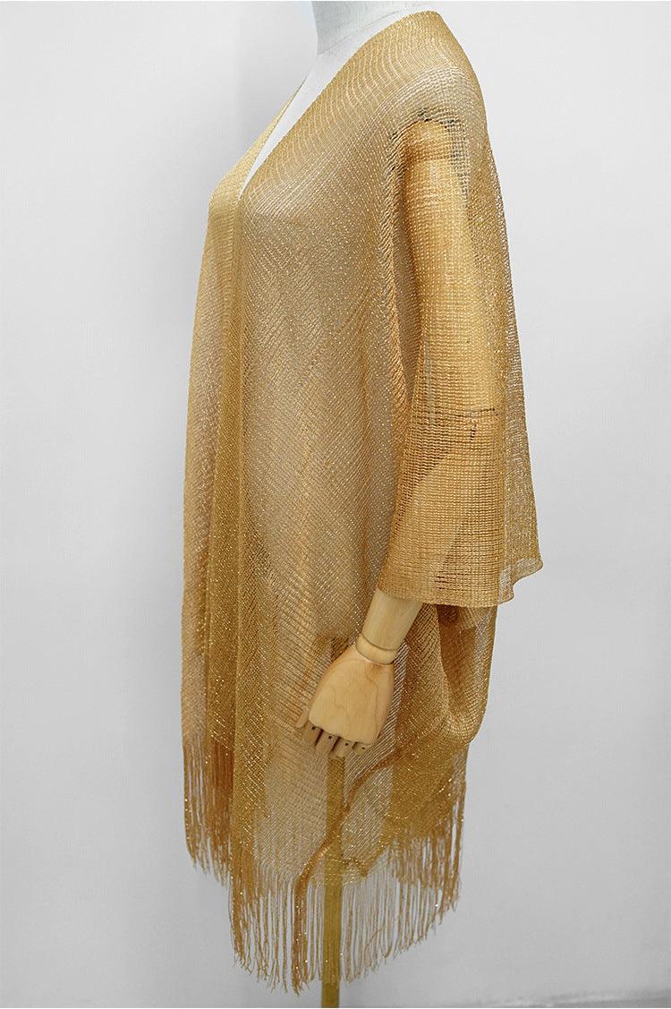 Shining Cover Up with Tassel Cover Ups - The Burner Shop