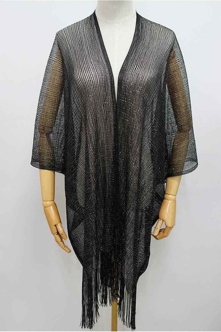 Shining Cover Up with Tassel Cover Ups - The Burner Shop