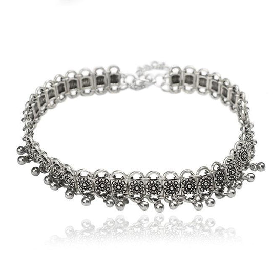 Short Snake Chain Choker Necklace Necklaces - The Burner Shop