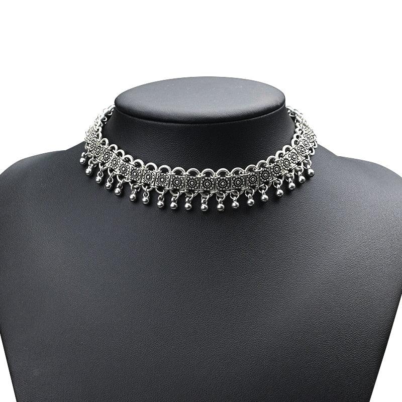 Short Snake Chain Choker Necklace Necklaces - The Burner Shop