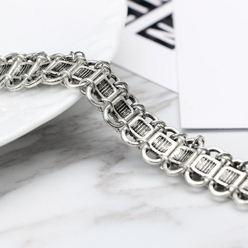 Short Snake Chain Choker Necklace Necklaces - The Burner Shop