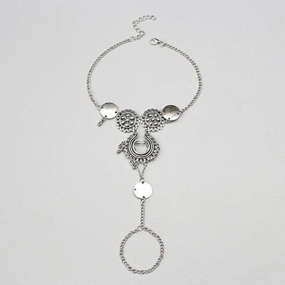 Silver Tassel Anklet Anklets - The Burner Shop