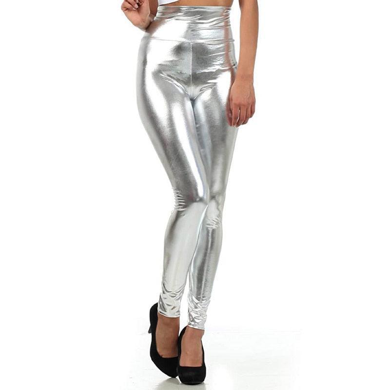 Simple Shiney Leggings for Adult Women Leggings - The Burner Shop