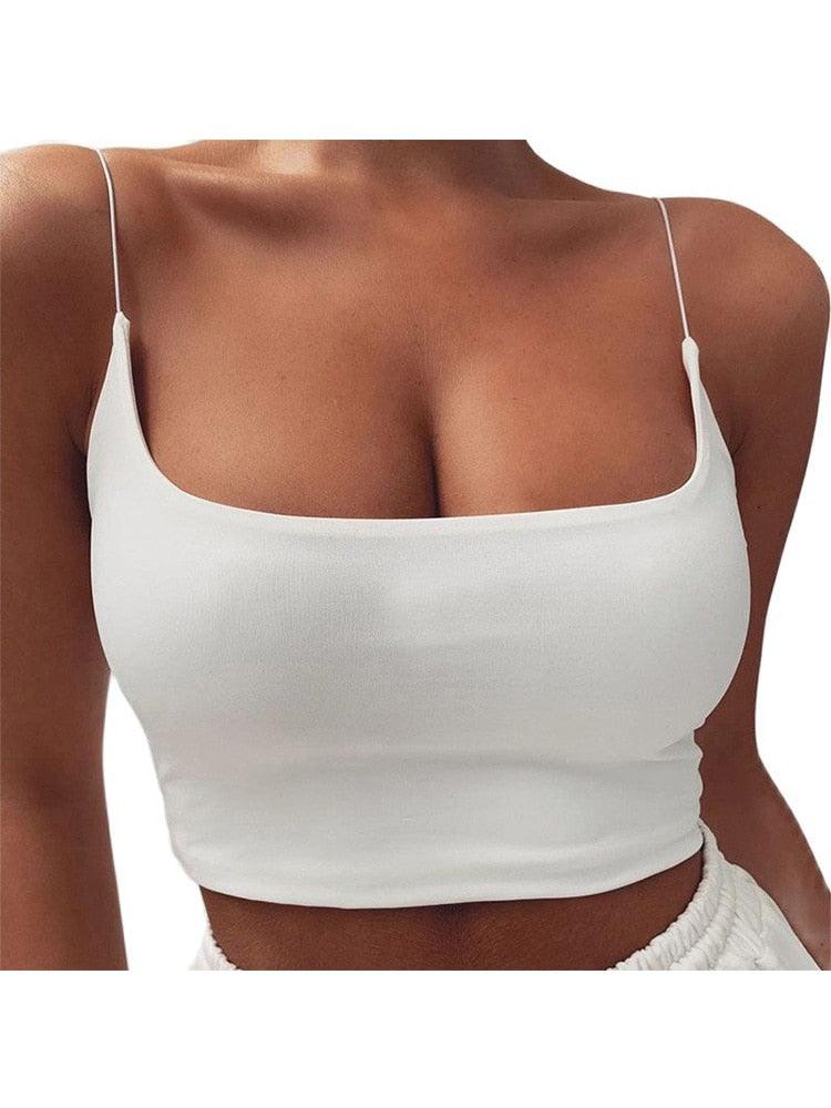Spaghetti Strap Crop Top Tops - The Burner Shop
