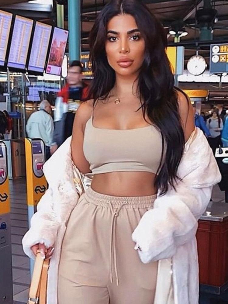 Spaghetti Strap Crop Top Tops - The Burner Shop