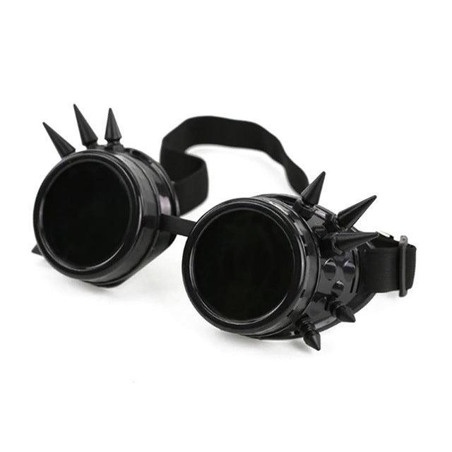 Spiked Steampunk Goggles Goggles - The Burner Shop