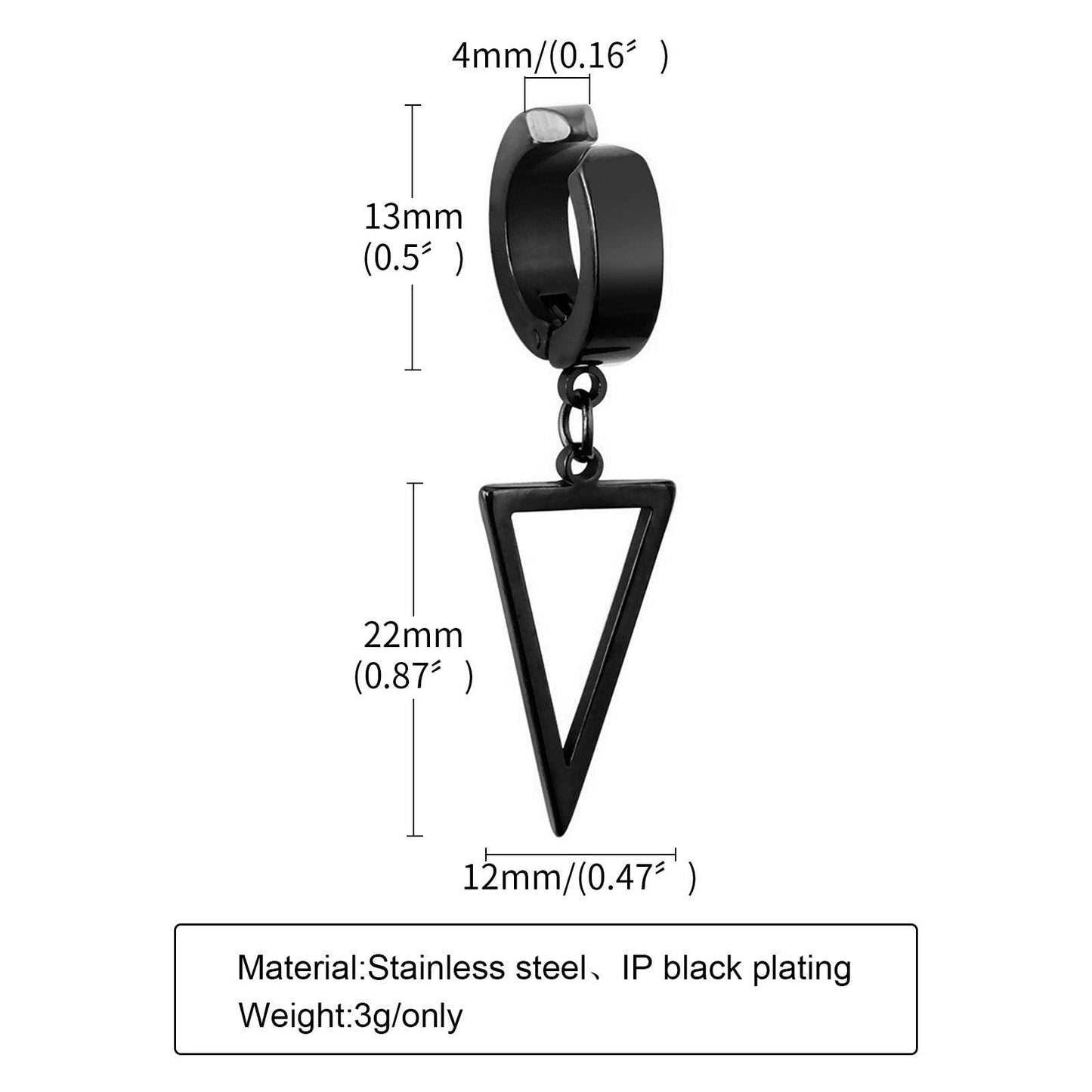 Stainless Steel Clip Earrings Earrings - The Burner Shop