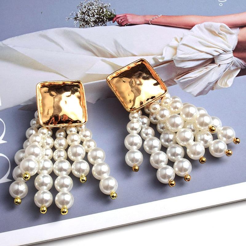 Statement Wooden Bead Drop Earrings Earrings - The Burner Shop