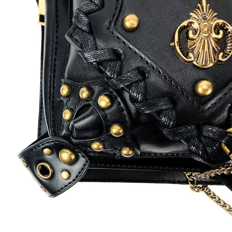 Steampunk Leather Waist Leg Bag Bags - The Burner Shop