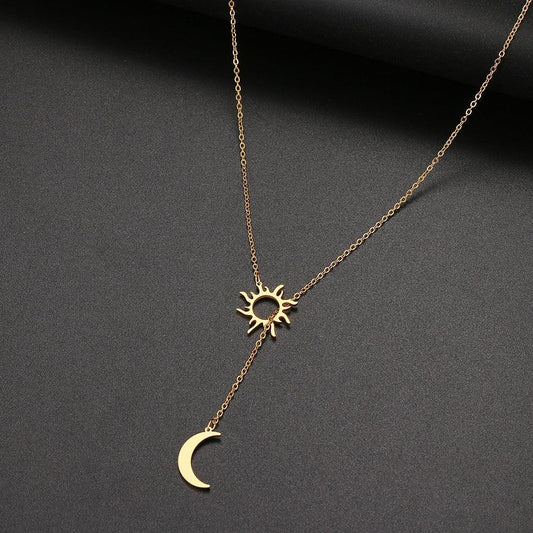 Sun & Moon Pendant Necklaces - The Burner Shop
