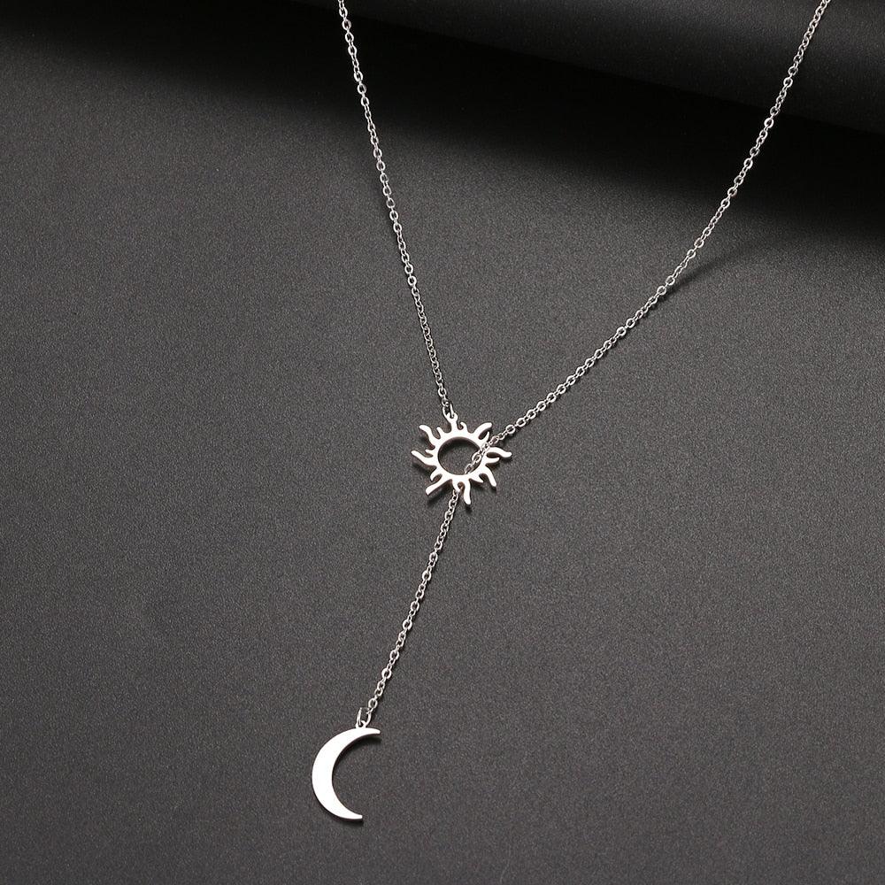 Sun & Moon Pendant Necklaces - The Burner Shop
