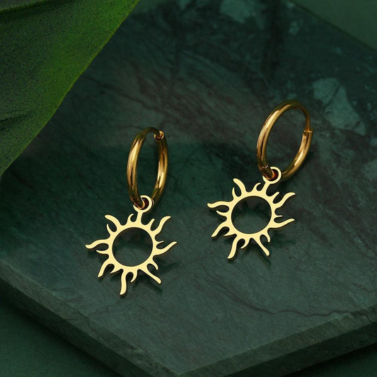 Sun Hollow Out Earrings Earrings - The Burner Shop