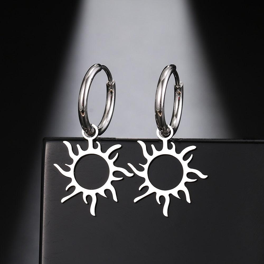 Sun Hollow Out Earrings Earrings - The Burner Shop