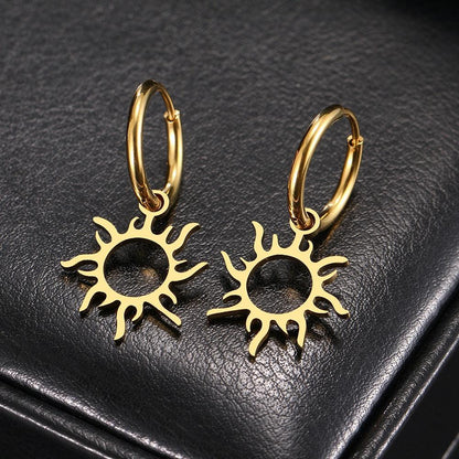 Sun Hollow Out Earrings Earrings - The Burner Shop