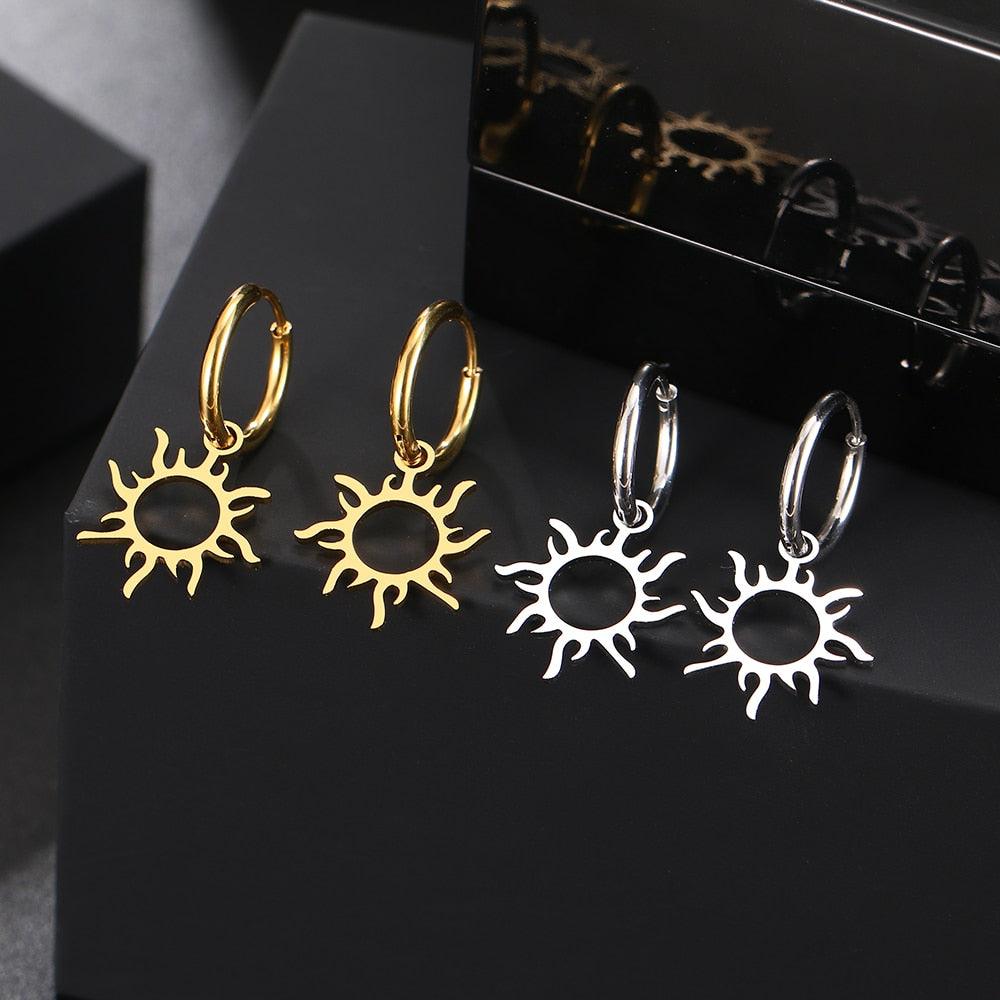 Sun Hollow Out Earrings Earrings - The Burner Shop