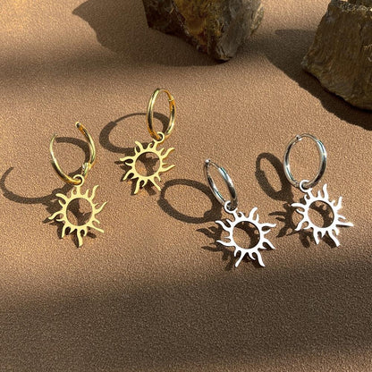 Sun Hollow Out Earrings Earrings - The Burner Shop
