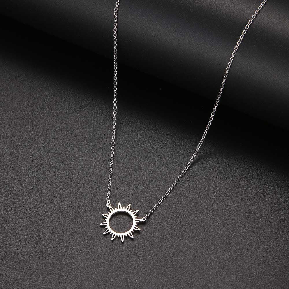 Sun Hollow Out Pendant Necklaces - The Burner Shop