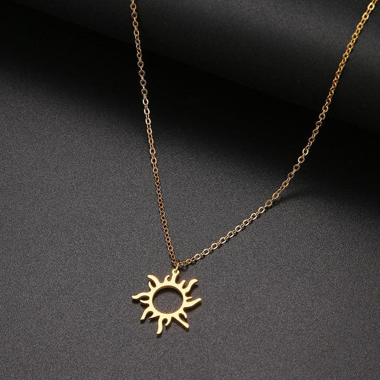 Sun Pendant Necklace Necklaces - The Burner Shop