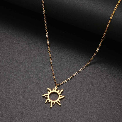 Sun Pendant Necklace Necklaces - The Burner Shop