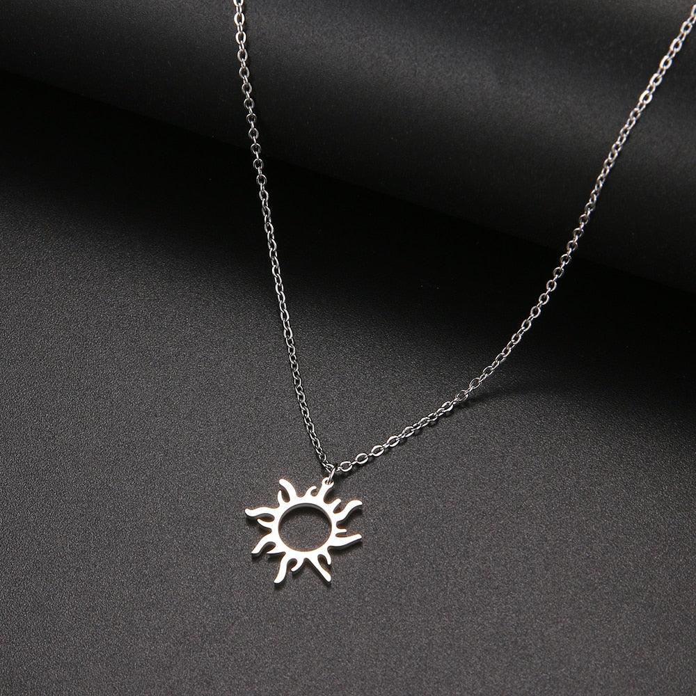 Sun Pendant Necklace Necklaces - The Burner Shop