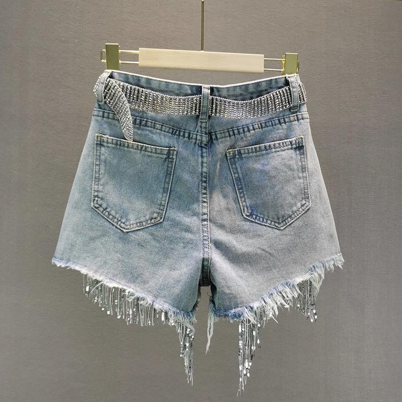 Tassel Denim Shorts Shorts - The Burner Shop