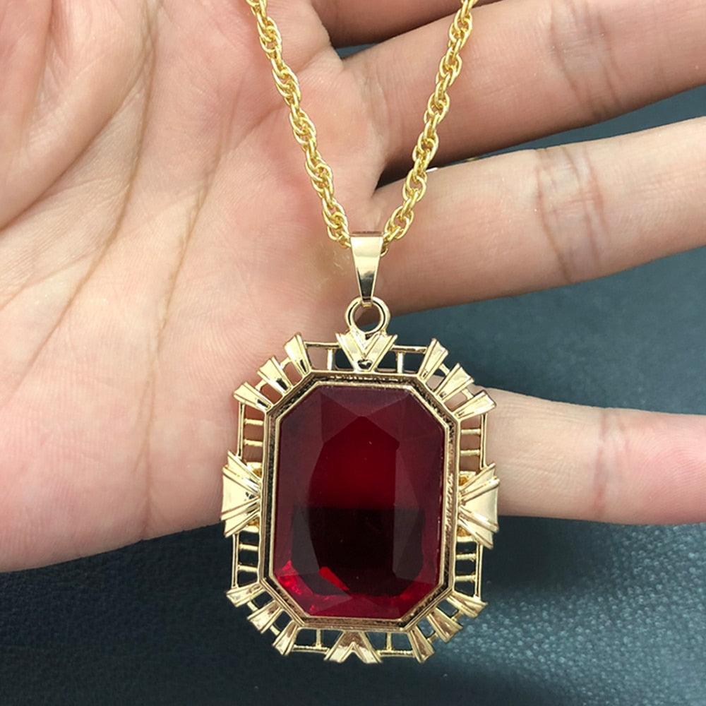 The Sandman Ruby Necklace Necklaces - The Burner Shop