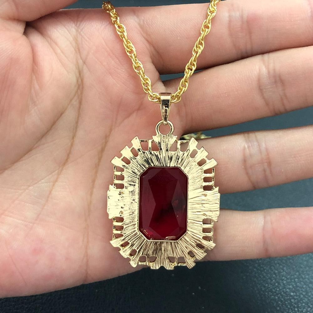 The Sandman Ruby Necklace Necklaces - The Burner Shop